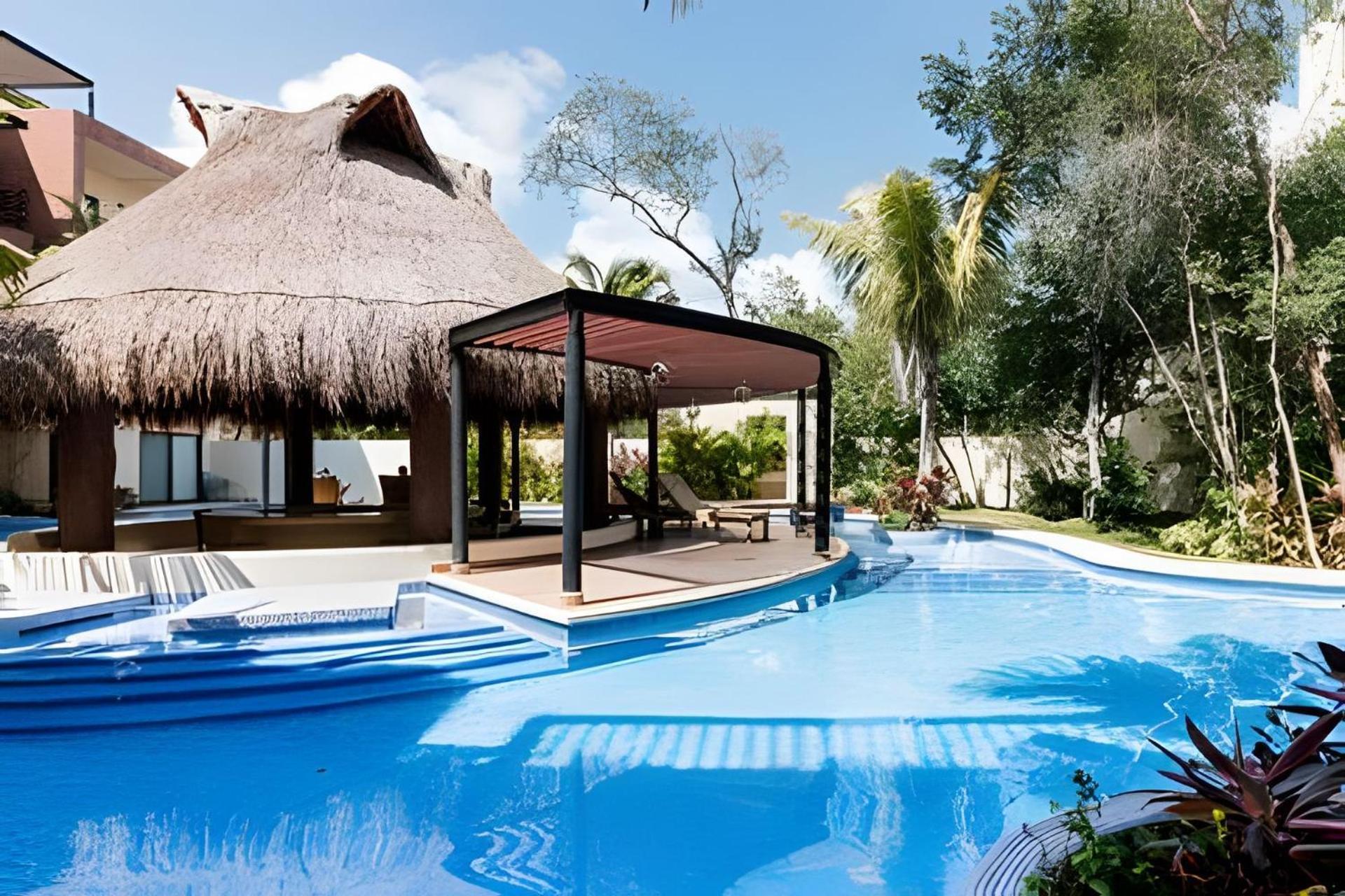 Casa De Lujo Ka'An Maya Acceso Swimup A La Piscina 툴룸 외부 사진