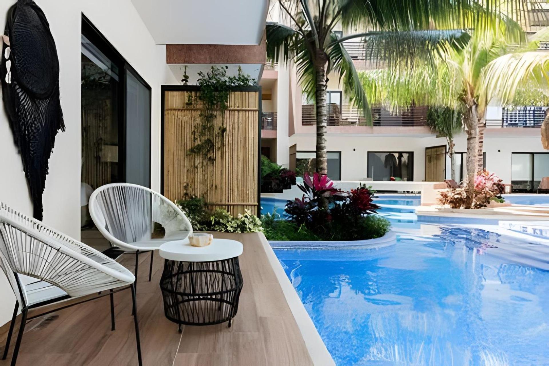 Casa De Lujo Ka'An Maya Acceso Swimup A La Piscina 툴룸 외부 사진