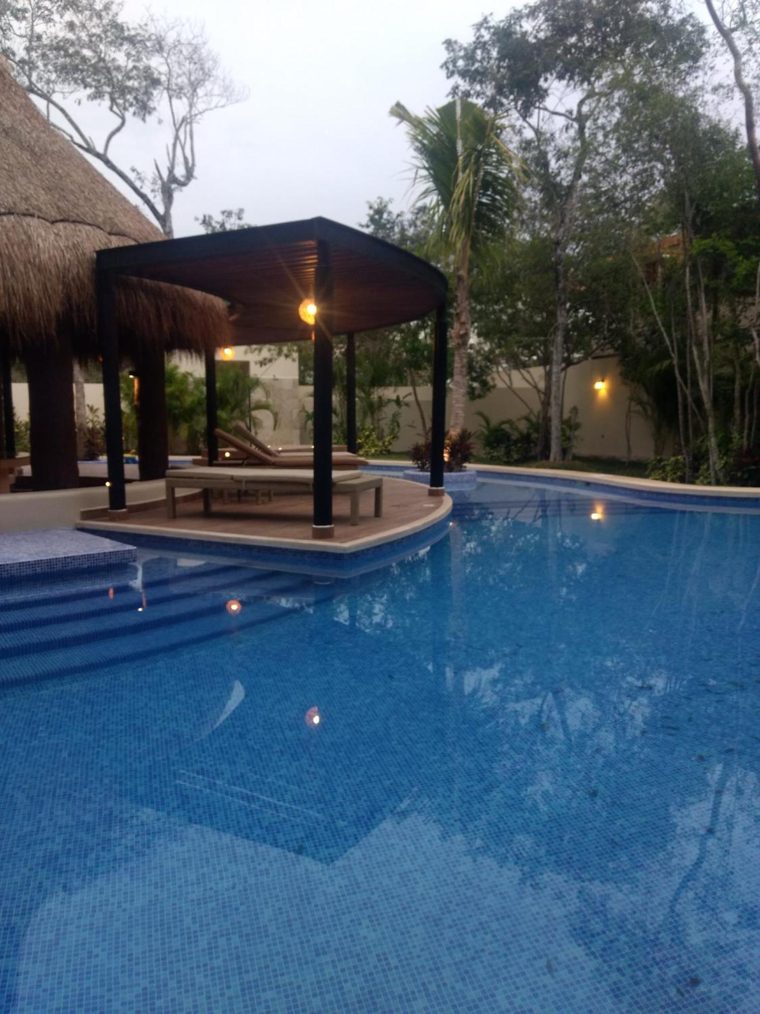 Casa De Lujo Ka'An Maya Acceso Swimup A La Piscina 툴룸 외부 사진